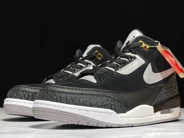 Rep LUCY CK4348-007 Cement Tinker Air 3 Jordan Black Grey 0522